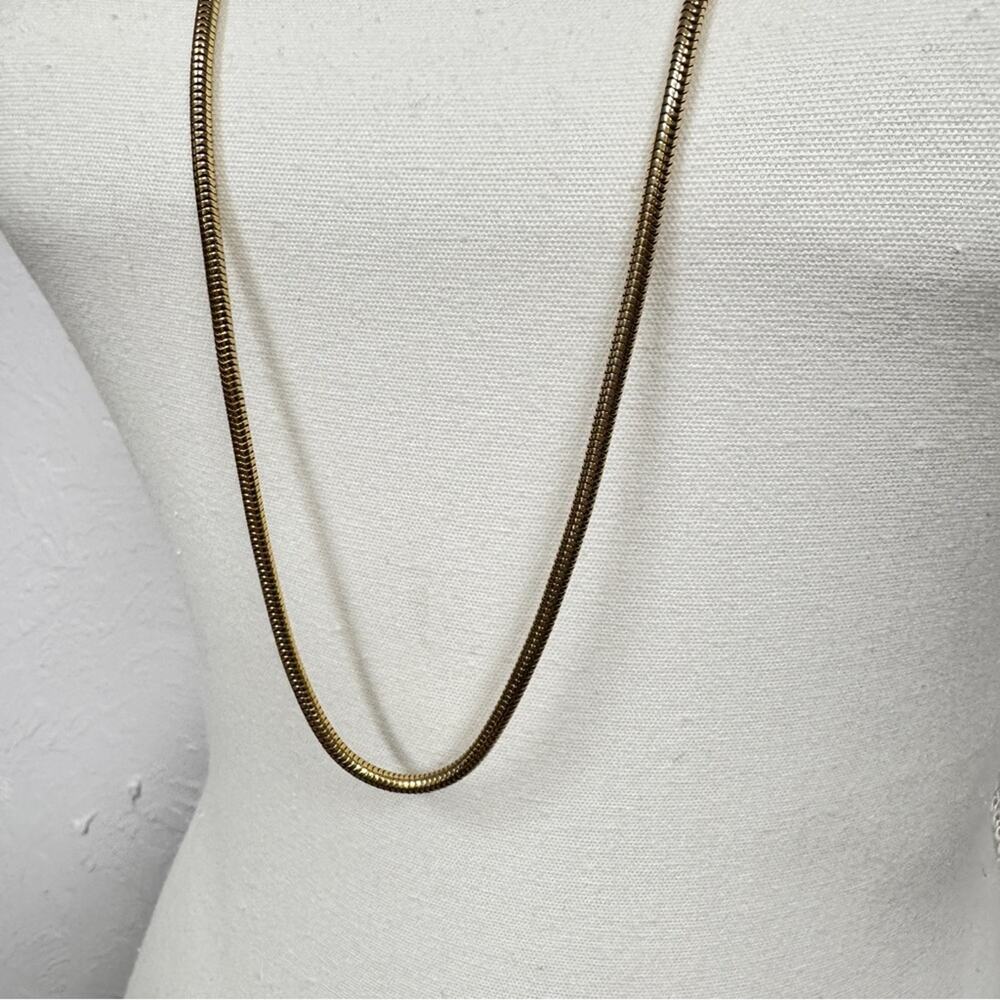 Vintage Sarah Coventry Gold Tone Extra Long Chain Necklace Womens Costume - Picture 4 of 7